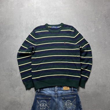 Maglione Ralph Lauren Verde Scuro/Nero M
