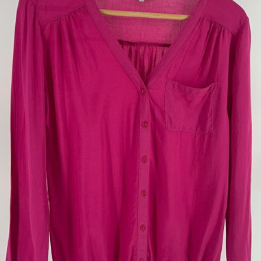 Blouse fuchsia en viscose, taille M