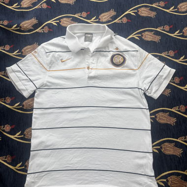 Polo Nike Inter Milan Blanc Vintage