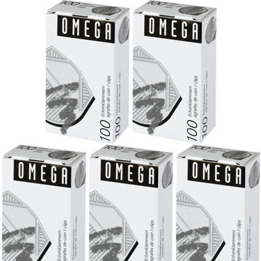 5x Omega Eckenklammer a 100 Stück, Silber, Alu _2