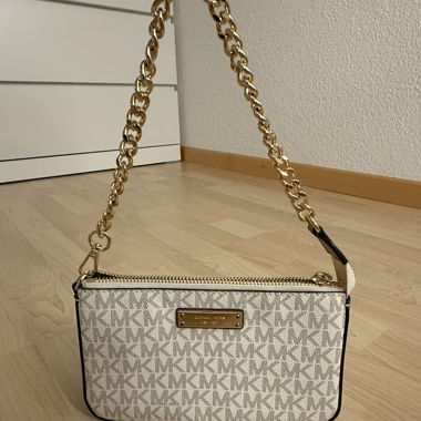 Michael Kors Schultertasche in Offwhite