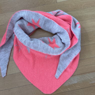 Sciarpa Star rosa beige