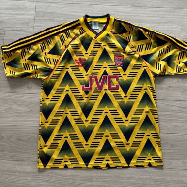 1991-93 Arsenal Away Shirt Bruised Banana