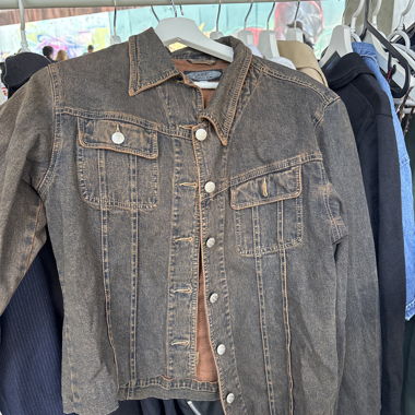 Braune Vintage Jeans Jacke