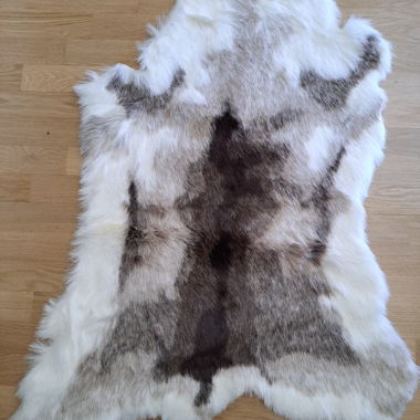 Tessuto finto per renna grigio/marrone 90x115 cm