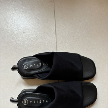 Miista Zooey black mules 