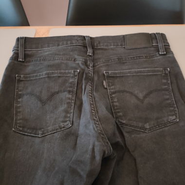 Schwarze Levi's High-Rise Skinny Jeans, Grösse 29