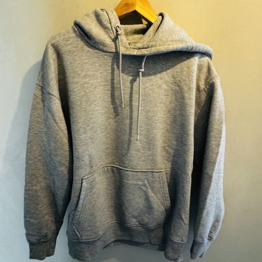 Felpa con cappuccio grigia ZARA, taglia L