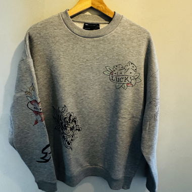 Felpa ASOS Design Grigia