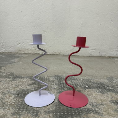 Bougeoirs design spirale
