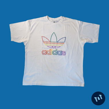 Adidas Logo Rainbow Tee / T-Shirt