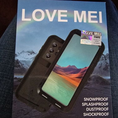 Coque NOIRE S22 Ultra LOVE MEI - NEUF