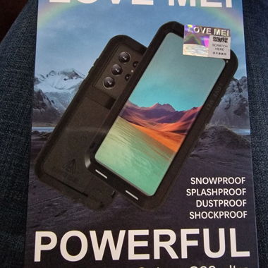 Schutzhülle SCHWARZ S22 Ultra LOVE MEI - NEU