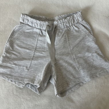 Pantaloncini sportivi grigi con paillettes XS