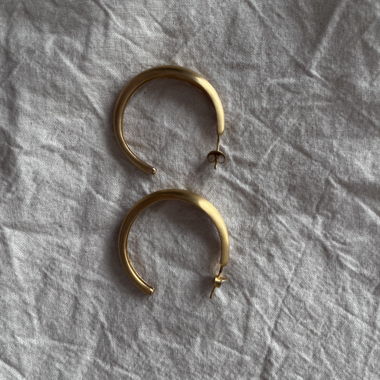 Ocean Flow Hoops XL Earrings by bybiehl
