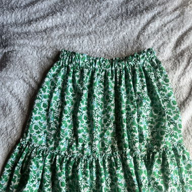 Jupe floral verte taille unique 