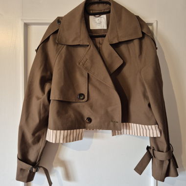 Braune kurze Trenchjacke (M)