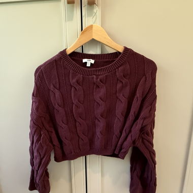 Pull en maille bordeaux Mavi
