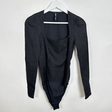 ZARA schwarzes Bodysuit-Top