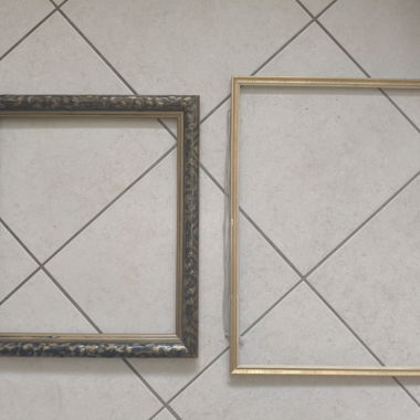 Lot de 2 cadres vides vintage