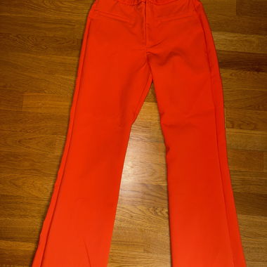 Pantaloni arancioni  corallo Zara a zampa