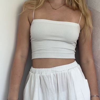 Basic tank top white 
