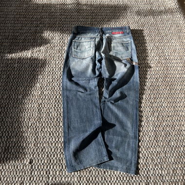Vintage Jeans mit Used-Waschung
