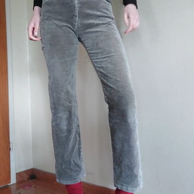 shimmery soft grey pants