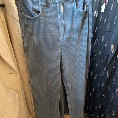 Zara Cordhose grau/blau EUR 36