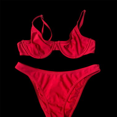 red bikini