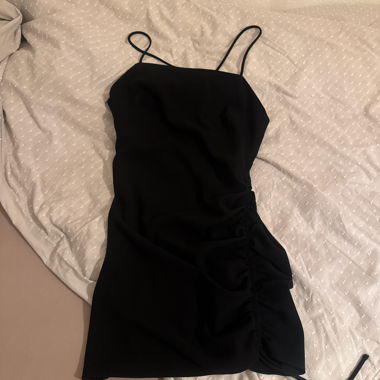 Black mini dress