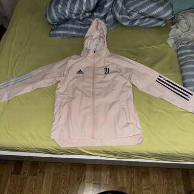 Giacca con cappuccio Juventus rosa Adidas