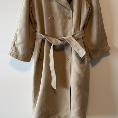 Samsøe Samsøe Beige Cotton Trench Coat