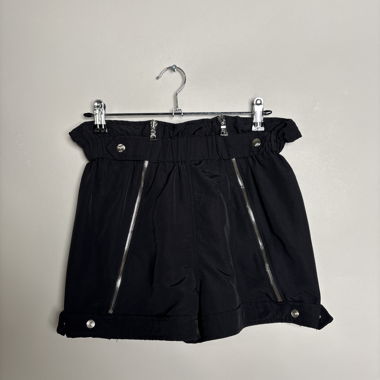 Black RTA zip-detail shorts