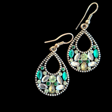 Boucles d'oreilles pendantes vintage 