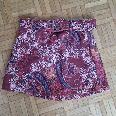 Stylischer Paisley Hosenrock mit Gürtel – Gr. 36