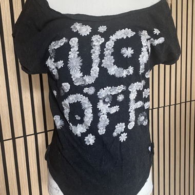 T-shirt noir CANDY