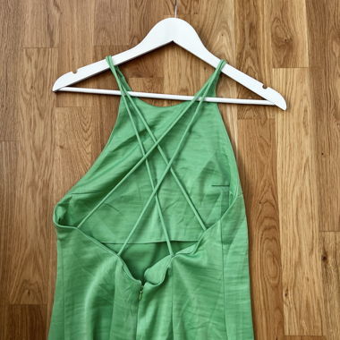 Robe longue verte soi H&M