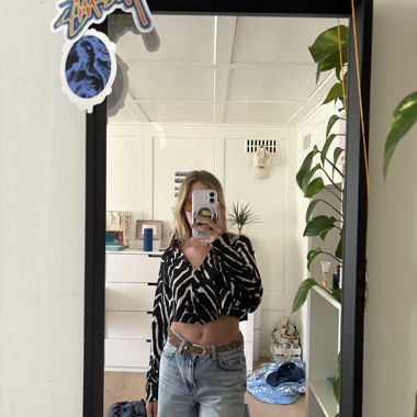 zebra bluse