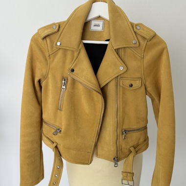 Wildlederjacke Pimkie S senfgelb/ curry
