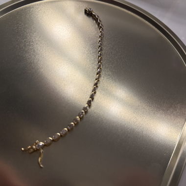 Bracciale con gemme color oro