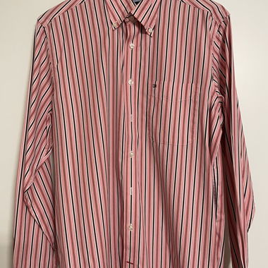 Camicia Tommy Hilfiger a righe rosa taglia S