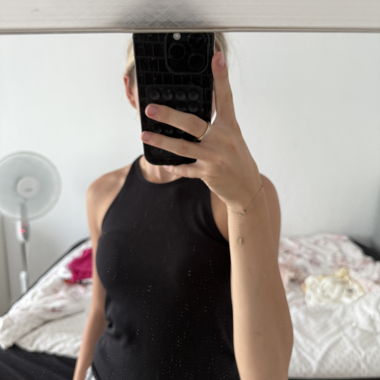 Schwarzer Tanktop
