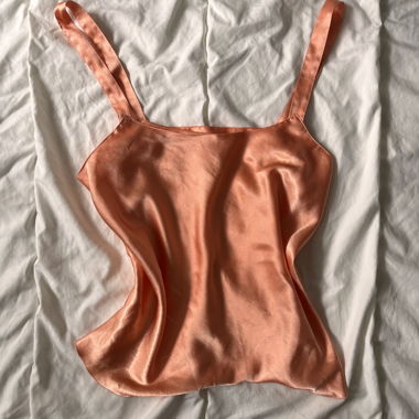 Etam Lingerie Peach Satin Camisole Top