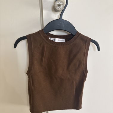 Braunes Zara-Top