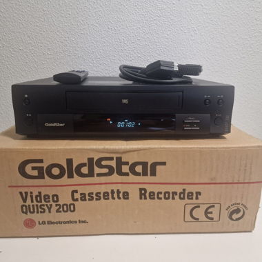 GOLDSTAR VHS VIDEOREKORDER OVP REVIDIERT