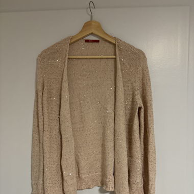 Strickjacke mit Pailletten