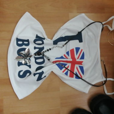 Débardeur "i love London boys" vintage 