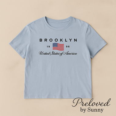 Brooklyn 1996 T-Shirt Light Blue XL
