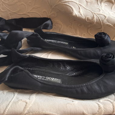 Schwarze Ballerinas Alberto Gozzi